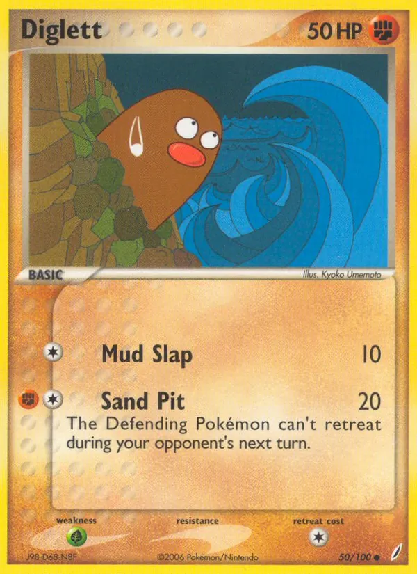 Diglett, Crystal Guardians 050/100