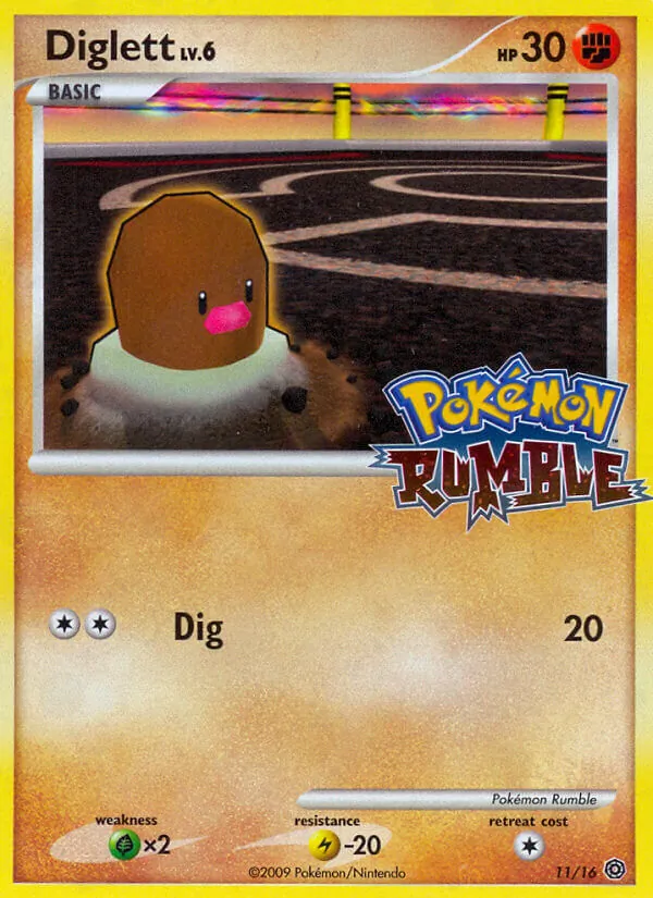 Diglett, Pokémon Rumble 011/016