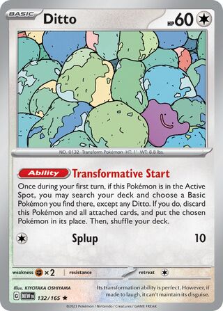 Ditto, Play! Pokémon Prize Pack Series Six 132/165