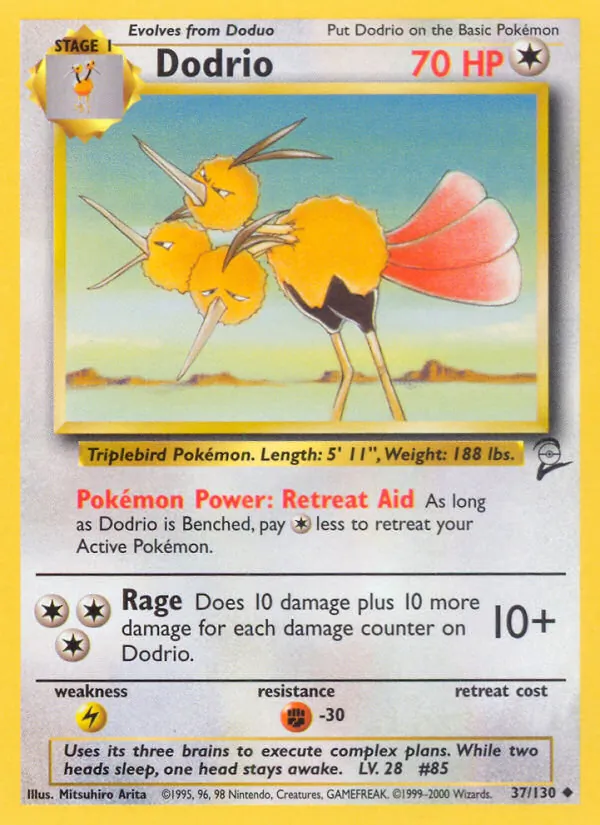 Dodrio, Base Set 2 037/130