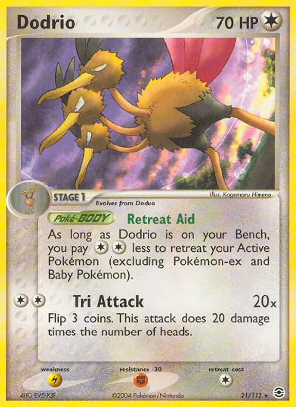 Dodrio, FireRed & LeafGreen 021/112