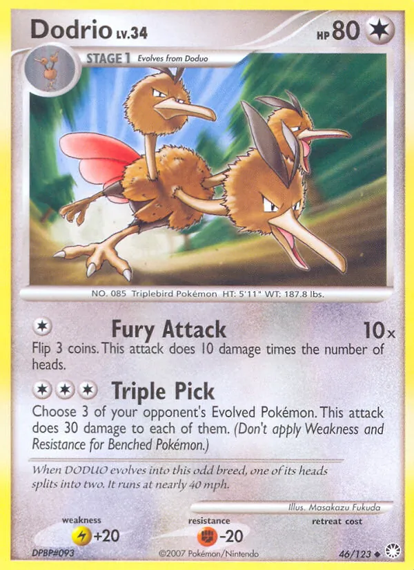 Dodrio, Mysterious Treasures 046/123