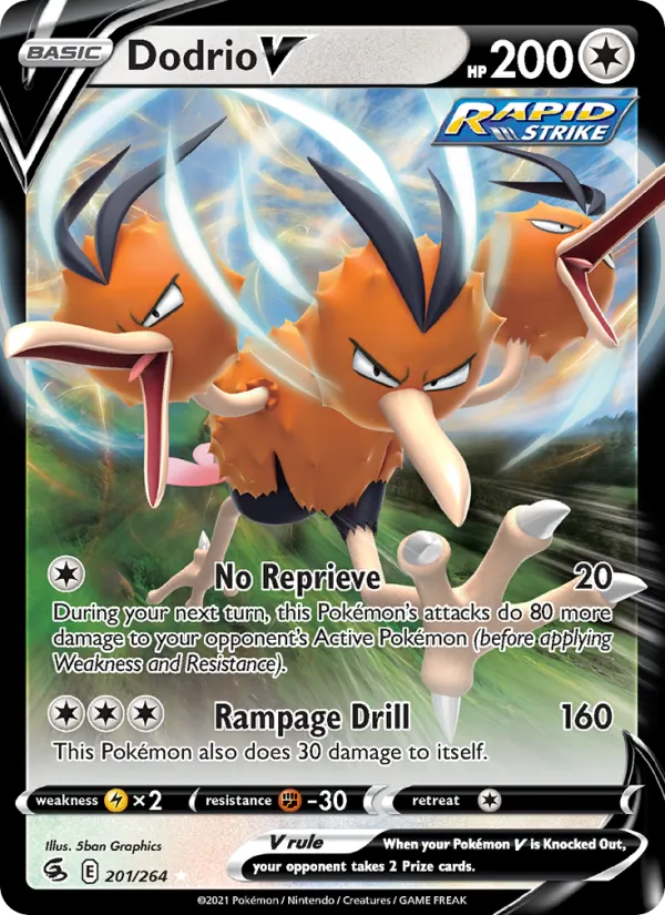 Dodrio V, Fusion Strike 201/264