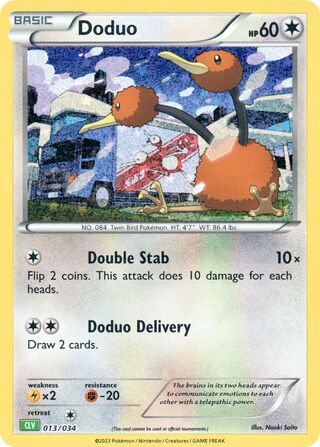Doduo, Pokémon TCG Classic (Venusaur) 013/034