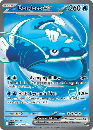 Dondozo EX, Destined Rivals 211/182