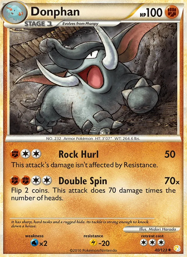 Donphan, HeartGold & SoulSilver 040/123