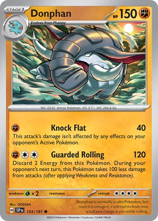Donphan, Surging Sparks 103/191