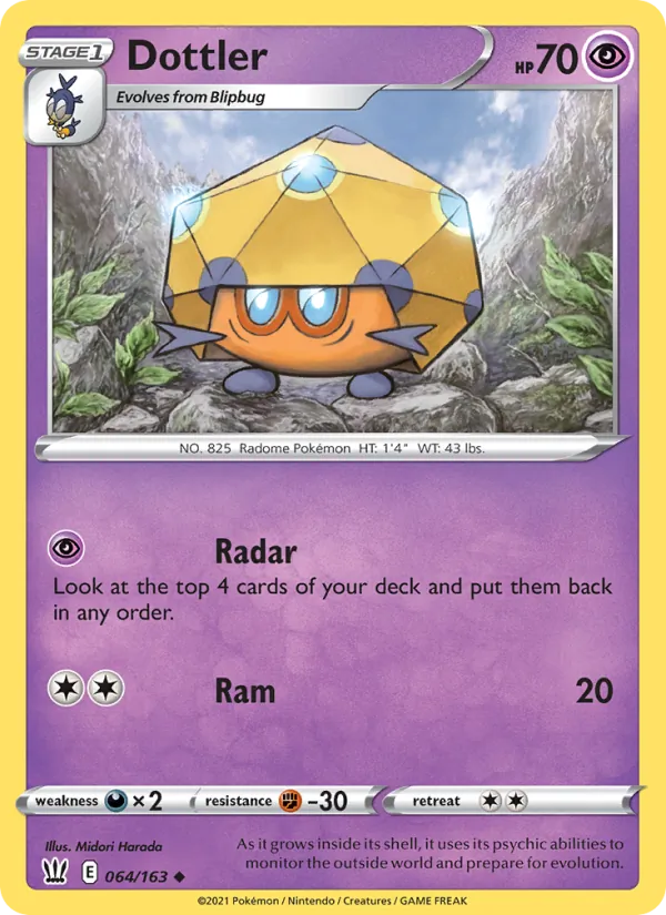 Dottler, Battle Styles 064/163