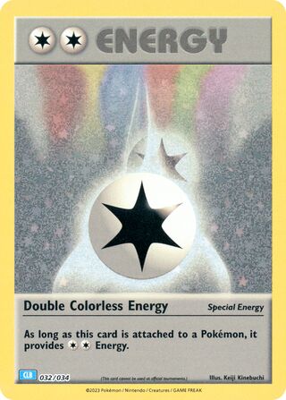 Double Colorless Energy, Pokémon TCG Classic (Blastoise) 032/034