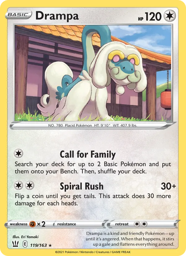 Drampa, Battle Styles 119/163