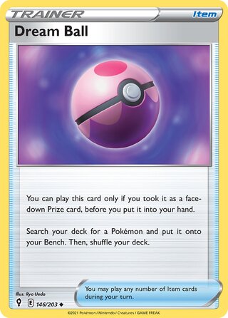 Dream Ball, Play! Pokémon Prize Pack Series One 146/203