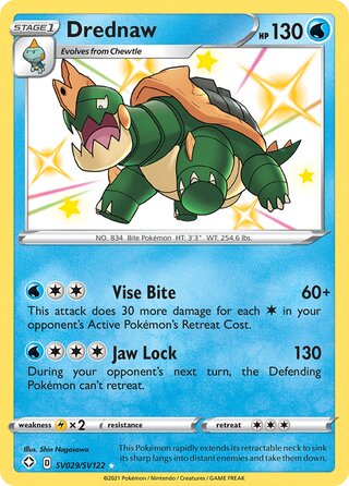 Drednaw, Shining Fates SV029/SV122