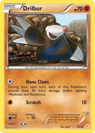 Drilbur, BW trainer Kit (Excadrill) 025/030
