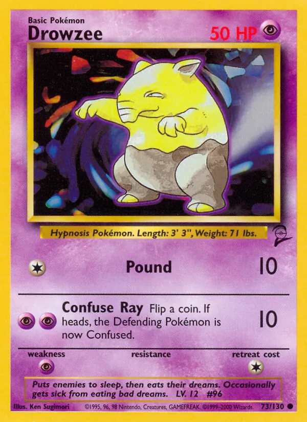 Drowzee, Base Set 2 073/130