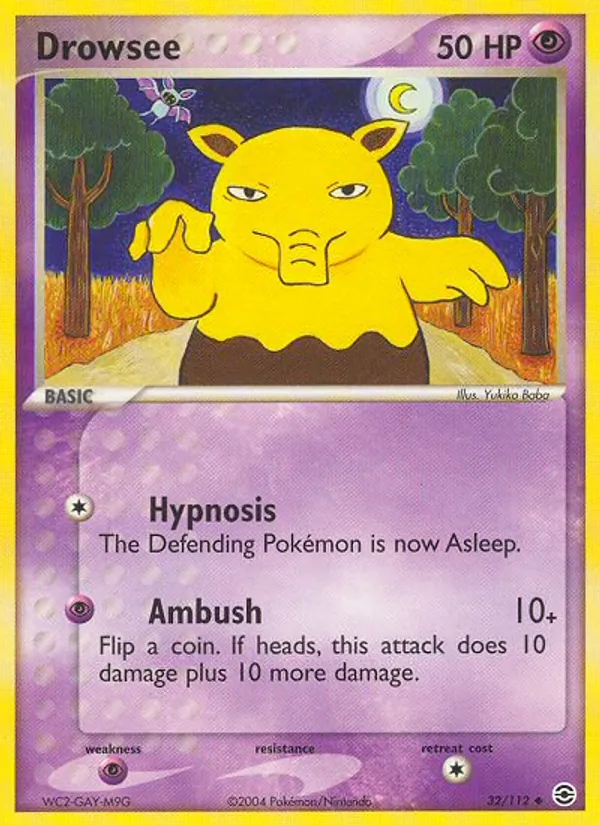 Drowzee, FireRed & LeafGreen 032/112