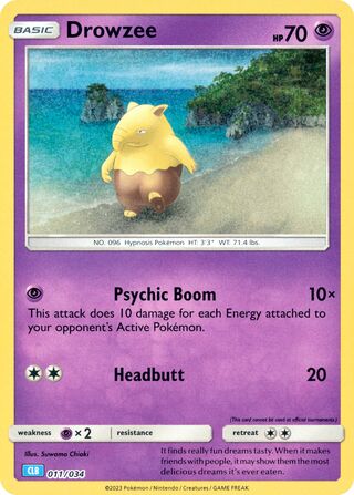 Drowzee, Pokémon TCG Classic (Blastoise) 011/034