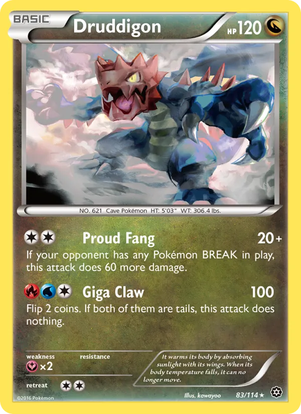 Druddigon, Steam Siege 083/114