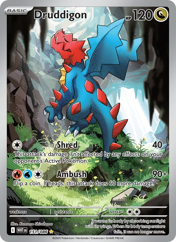 Druddigon, White Flare 151/086