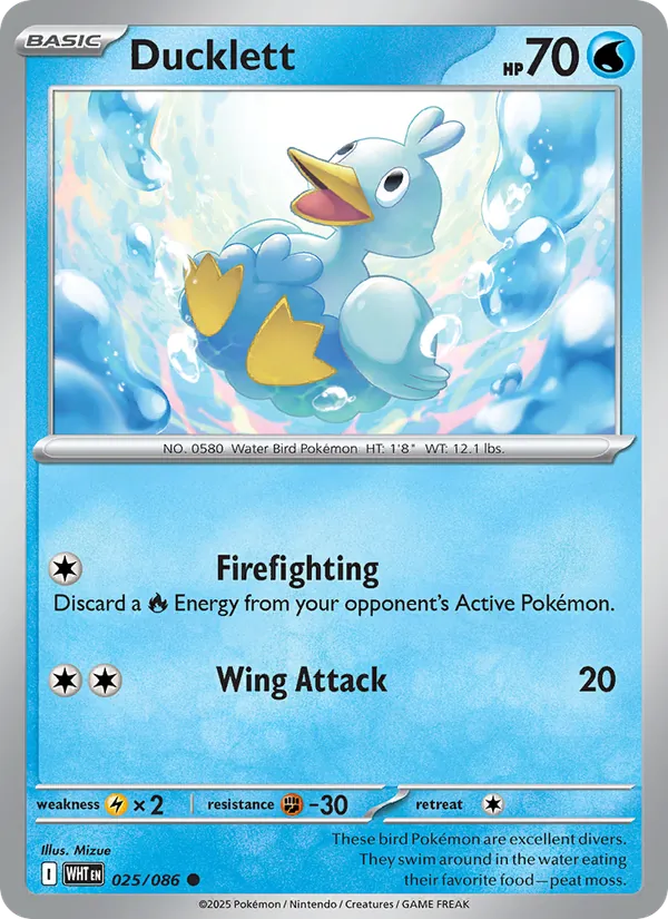 Ducklett, White Flare 025/086