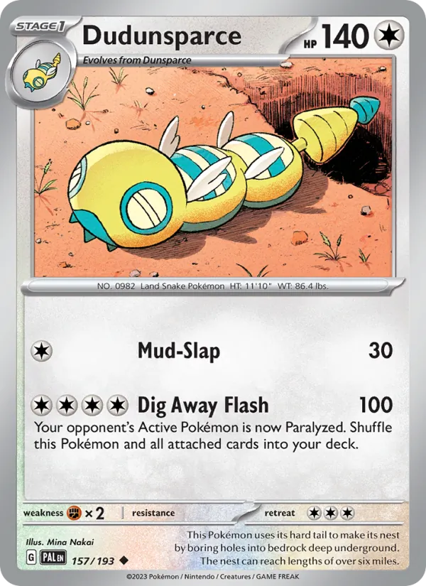 Dudunsparce, Paldea Evolved 157/193
