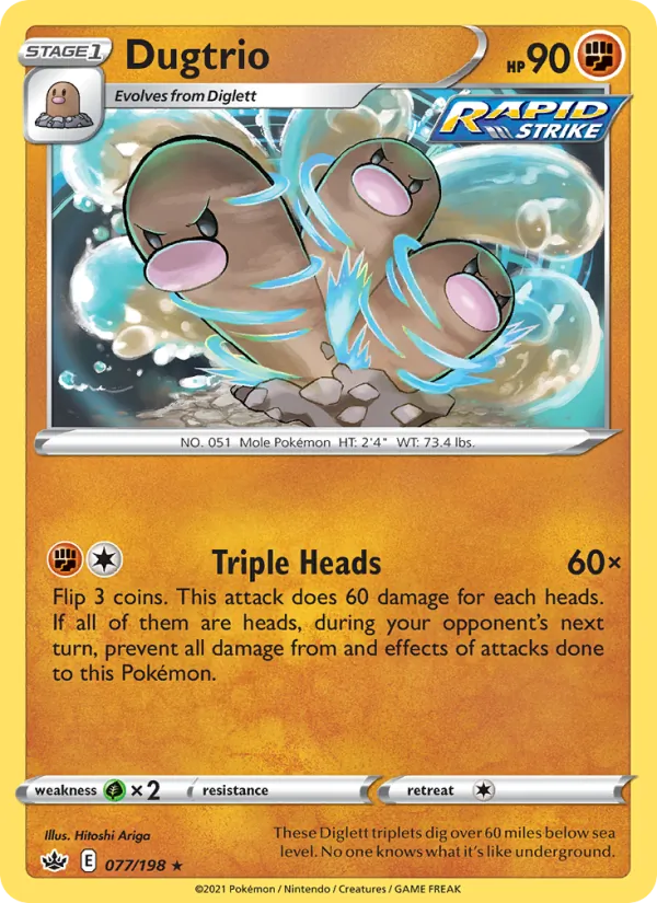 Dugtrio, Chilling Reign 077/198