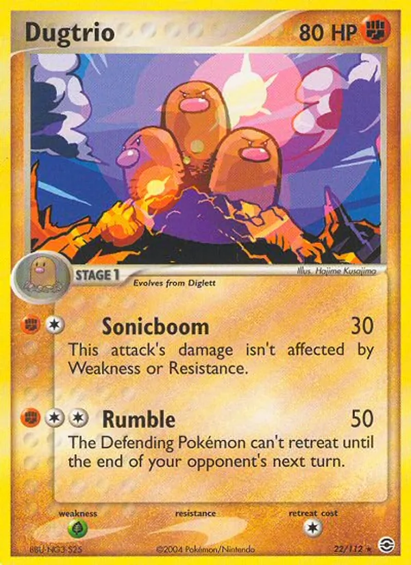 Dugtrio, FireRed & LeafGreen 022/112