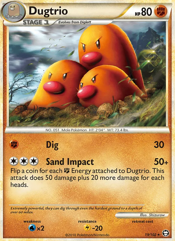 Dugtrio, Triumphant 019/102