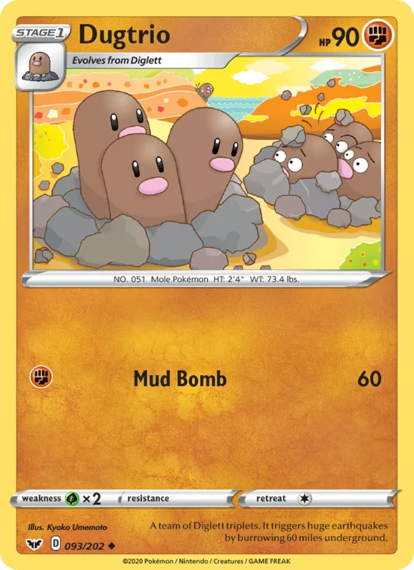 Dugtrio, Sword & Shield 093/202