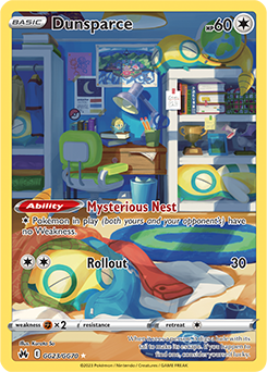 Dunsparce, Crown Zenith Galarian Gallery GG23/70