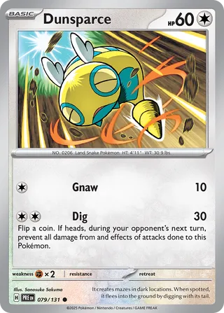 Dunsparce, Prismatic Evolutions 079/131