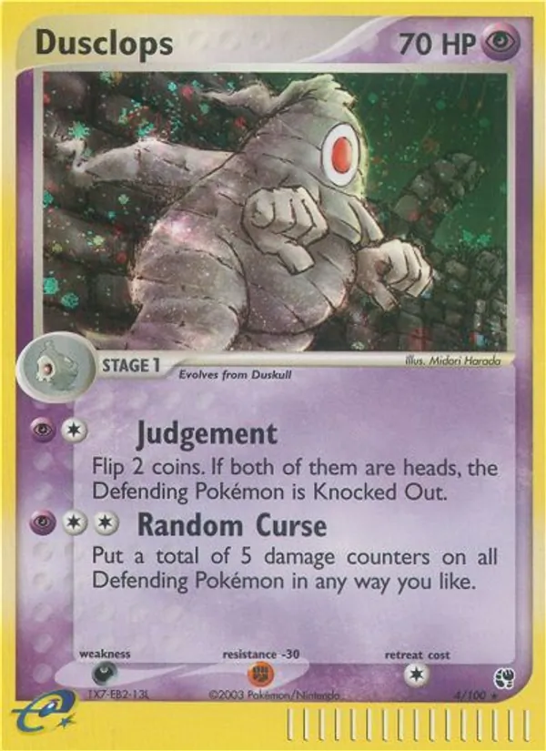 Dusclops, Sandstorm 004/100