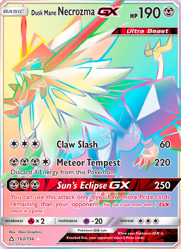 Dusk Mane Necrozma GX, Ultra Prism 163/156