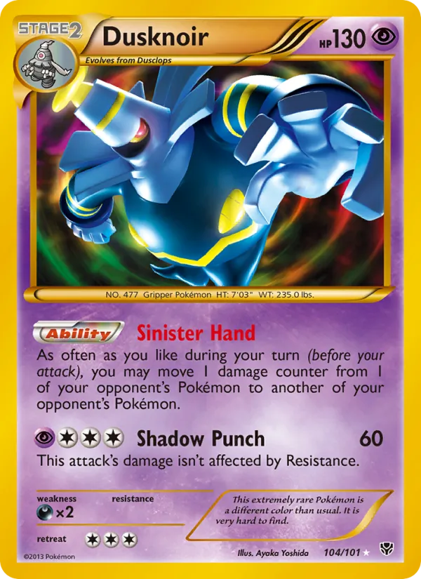 Dusknoir, Plasma Blast 104/101