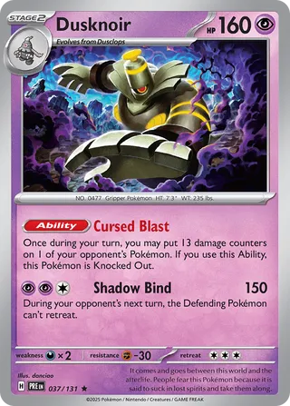 Dusknoir, Prismatic Evolutions 037/131