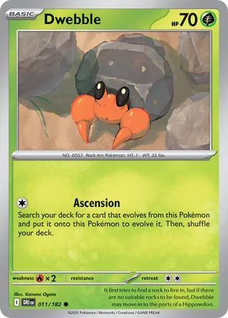 Dwebble, Destined Rivals 011/182