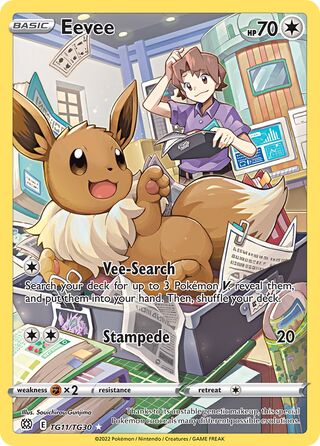 Eevee, Brilliant Stars Trainer Gallery TG11/30