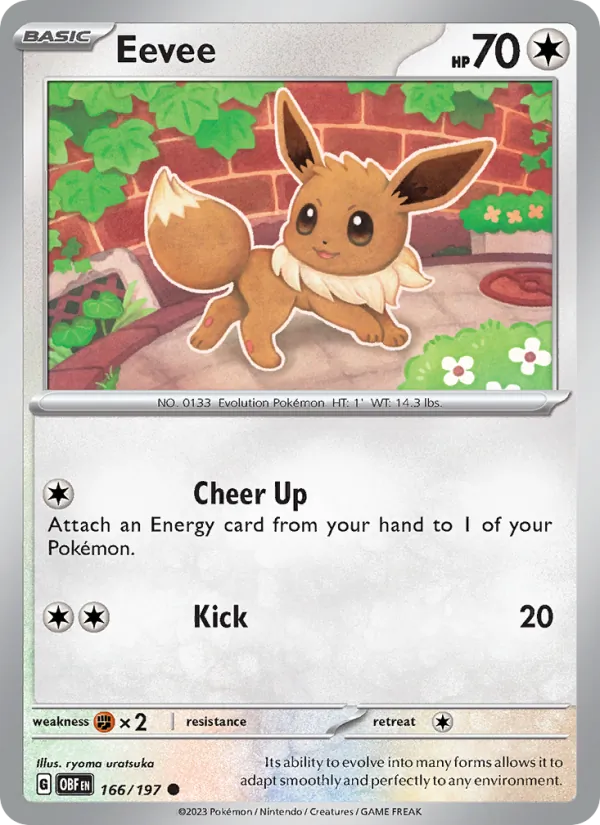 Eevee, Obsidian Flames 166/197
