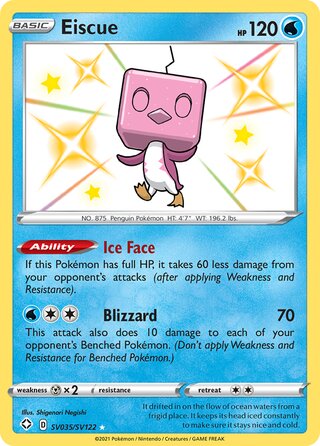Eiscue, Shining Fates SV035/SV122