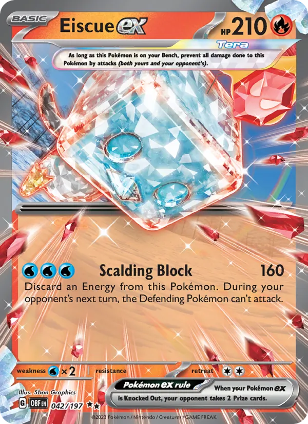 Eiscue EX, Obsidian Flames 042/197