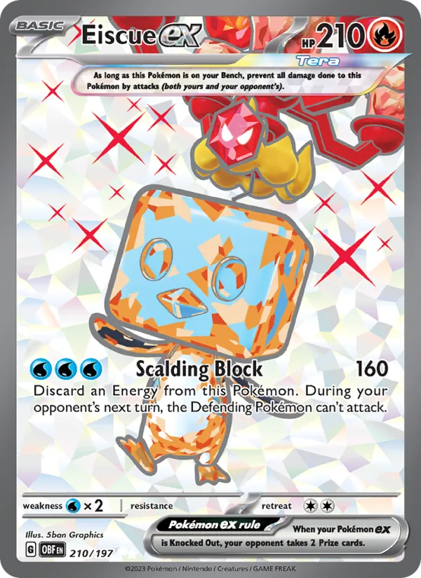 Eiscue EX, Obsidian Flames 210/197