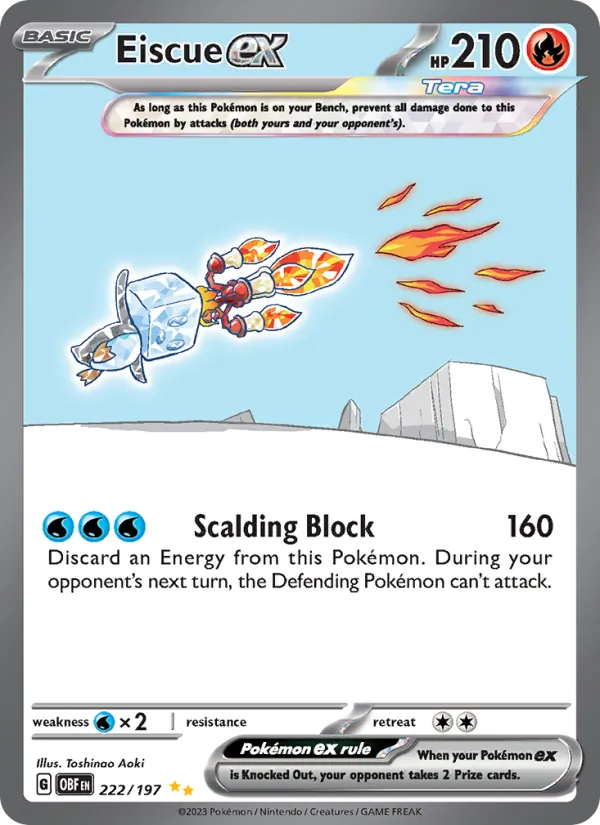 Eiscue EX, Obsidian Flames 222/197