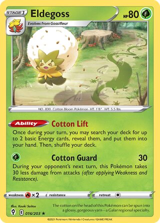 Eldegoss, Play! Pokémon Prize Pack Series One 016/203