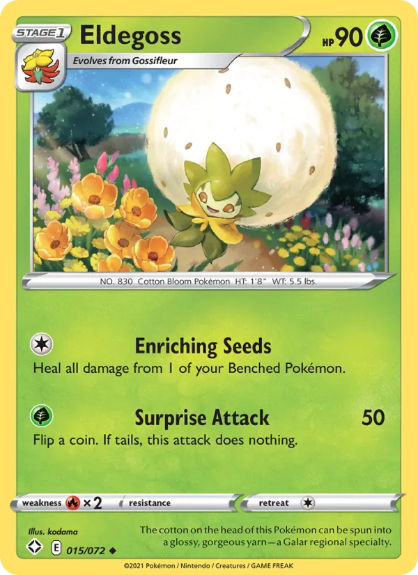 Eldegoss, Shining Fates 015/072