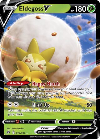 Eldegoss V, Play! Pokémon Prize Pack Series One 019/192