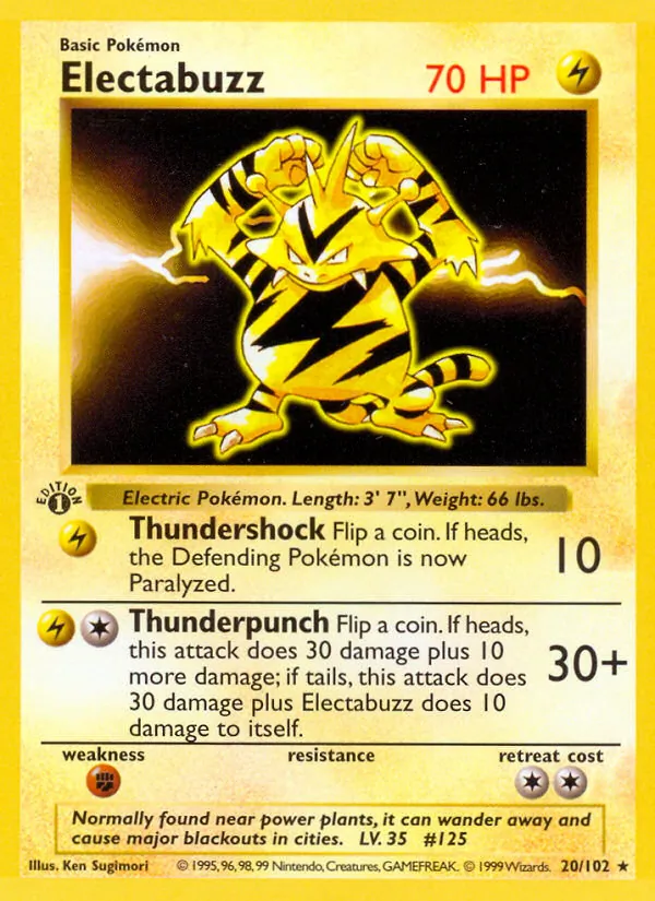 Electabuzz, Base 020/102