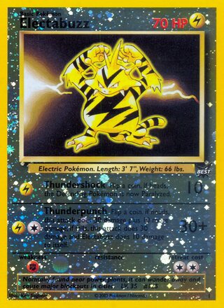 Electabuzz, Best of game 001/009