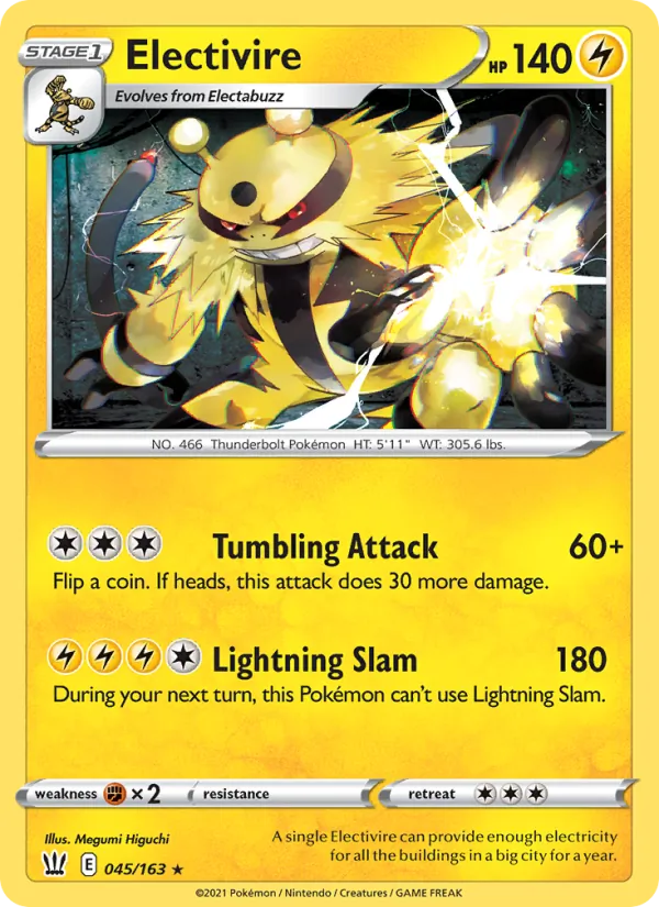 Electivire, Battle Styles 045/163