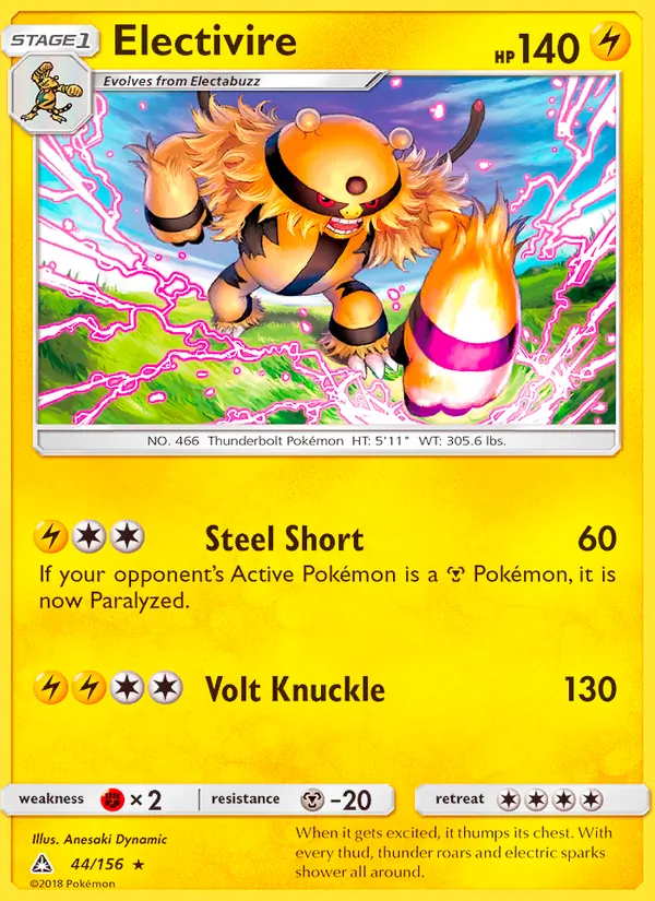 Electivire, Ultra Prism 044/156