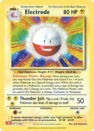 Electrode, Pokémon TCG Classic (Charizard) 011/034