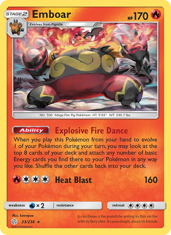 Emboar, Cosmic Eclipse 033/236